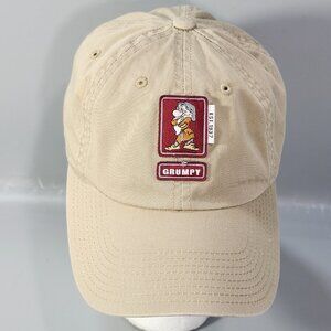 Disneyland Resort Grumpy Dwarf Cap Tan Khaki Adjustable Hat Snow White